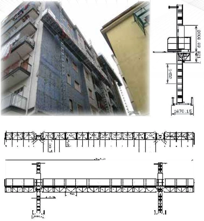 Double-mast work platform for rent