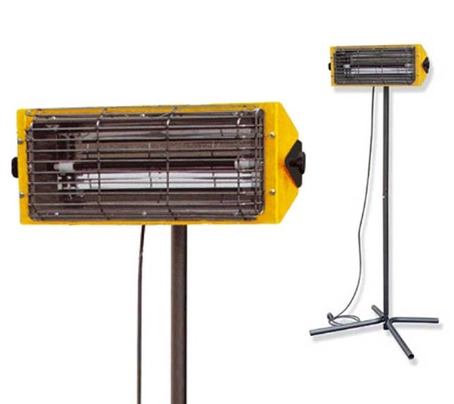 Infrared heater with stand